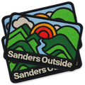 Mountains and Sunrise Iron-On Patch