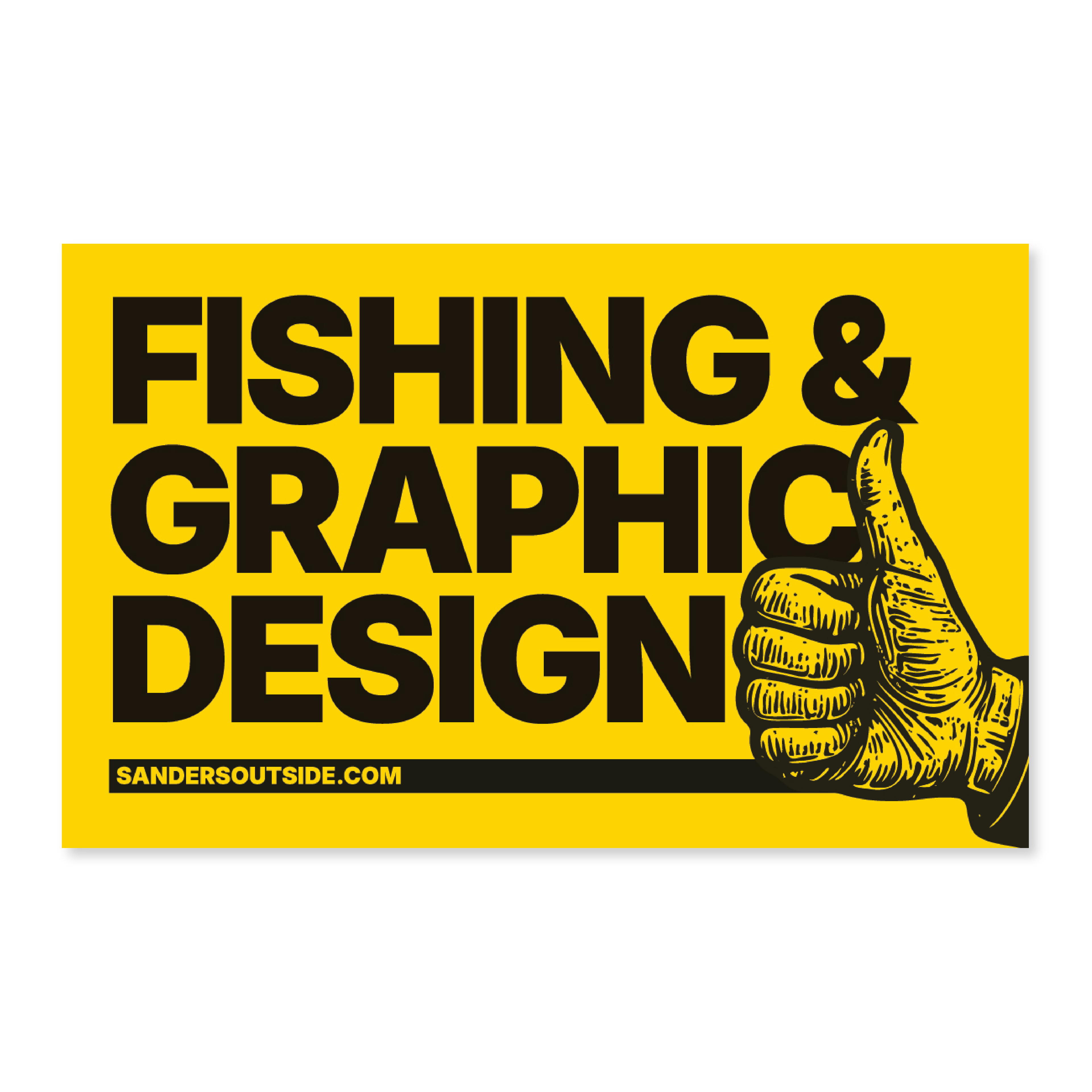 Fishing & Graphic Design Decal Sticker