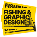 Fishing & Graphic Design Decal Sticker