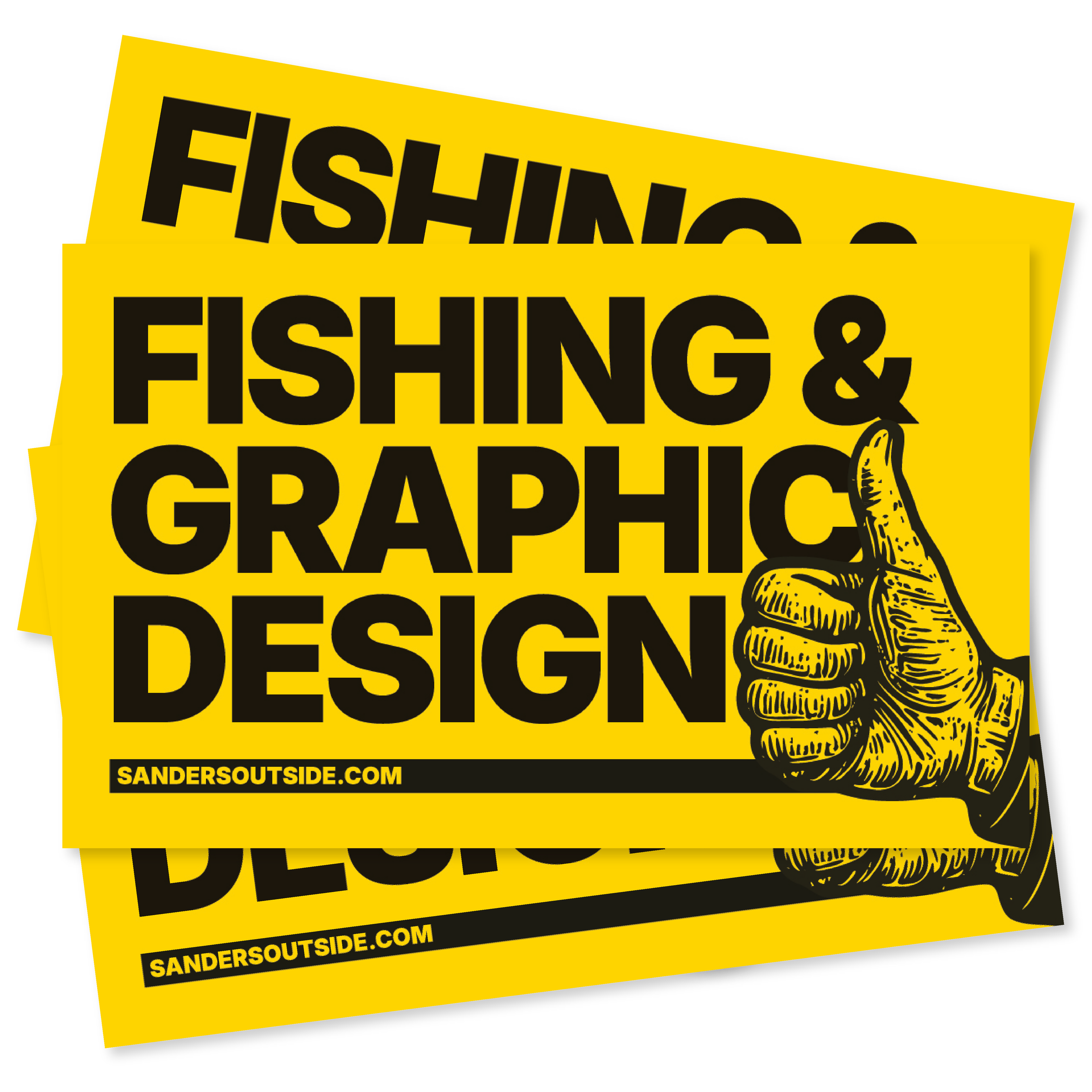 Fishing & Graphic Design Decal Sticker