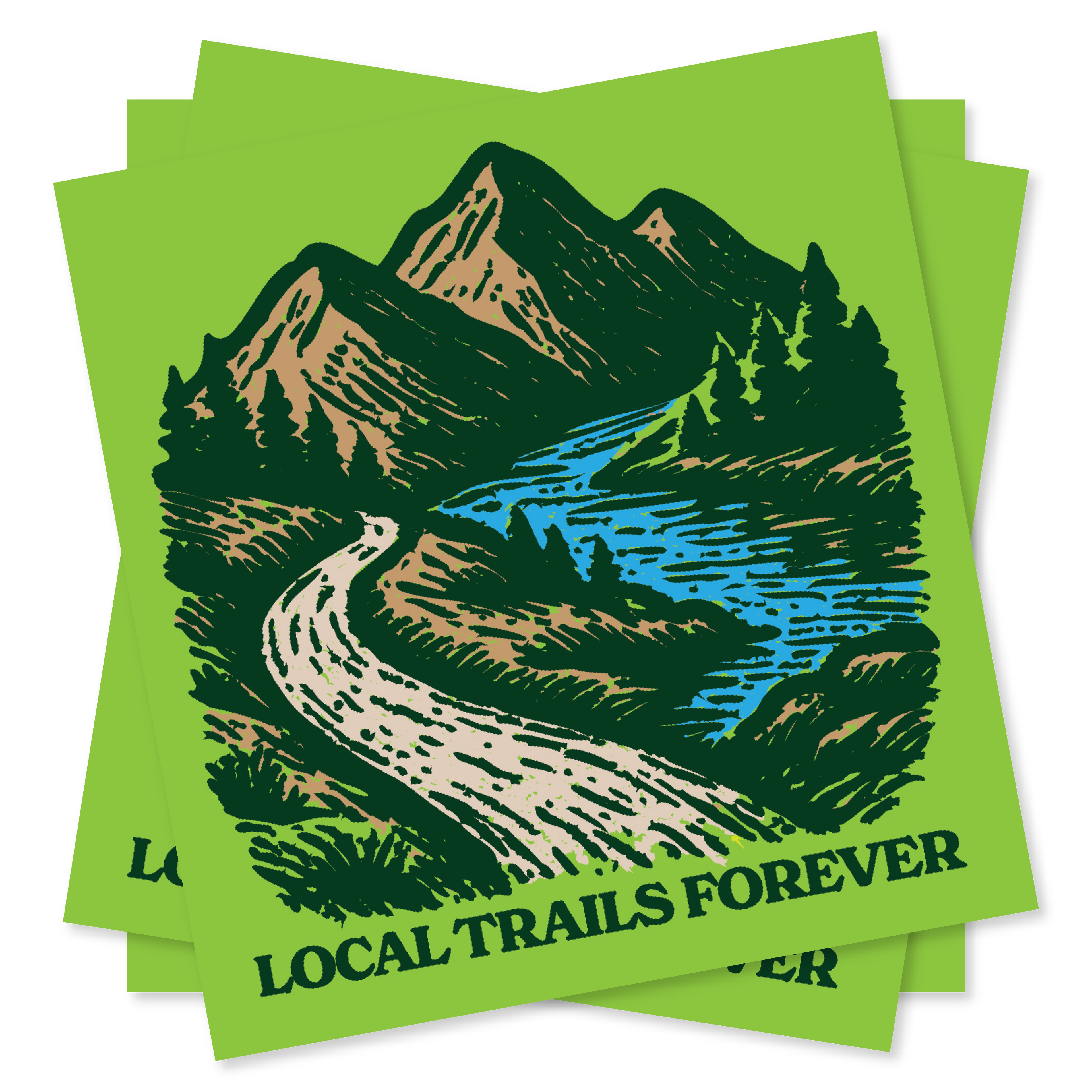Local Trails Forever Decal Sticker