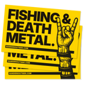 Fishing & Death Metal Decal Sticker