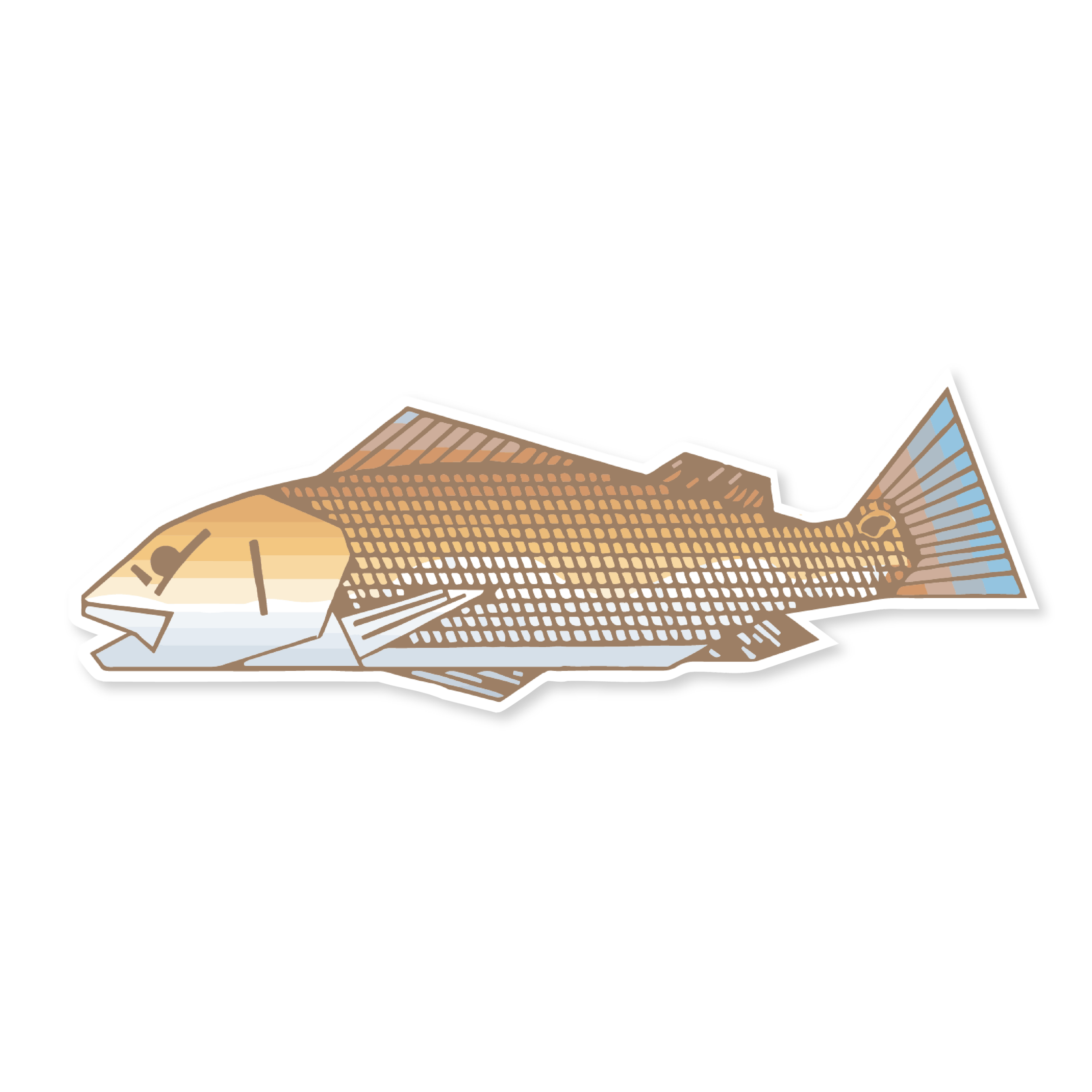 First Redfish Decal Sticker
