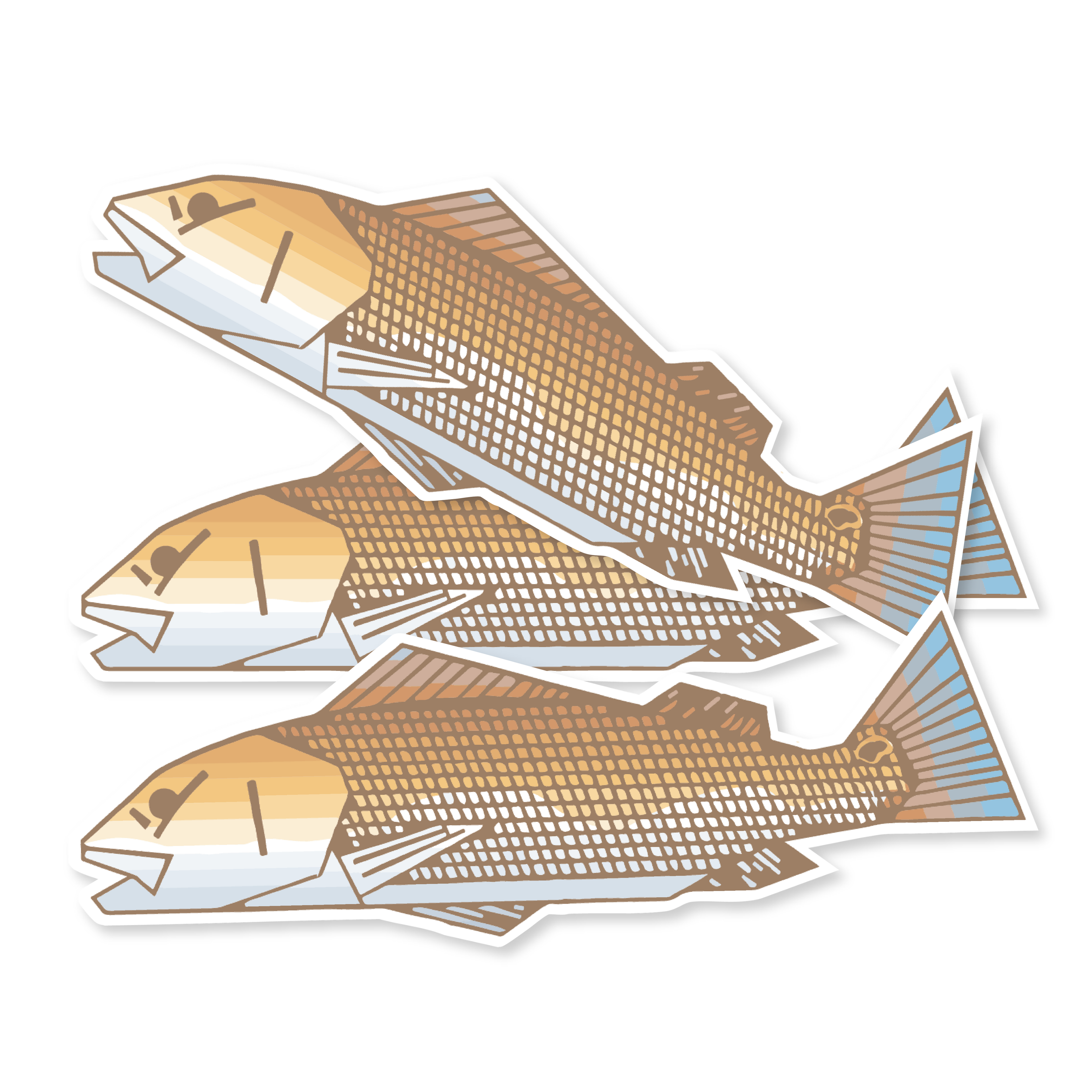 First Redfish Decal Sticker