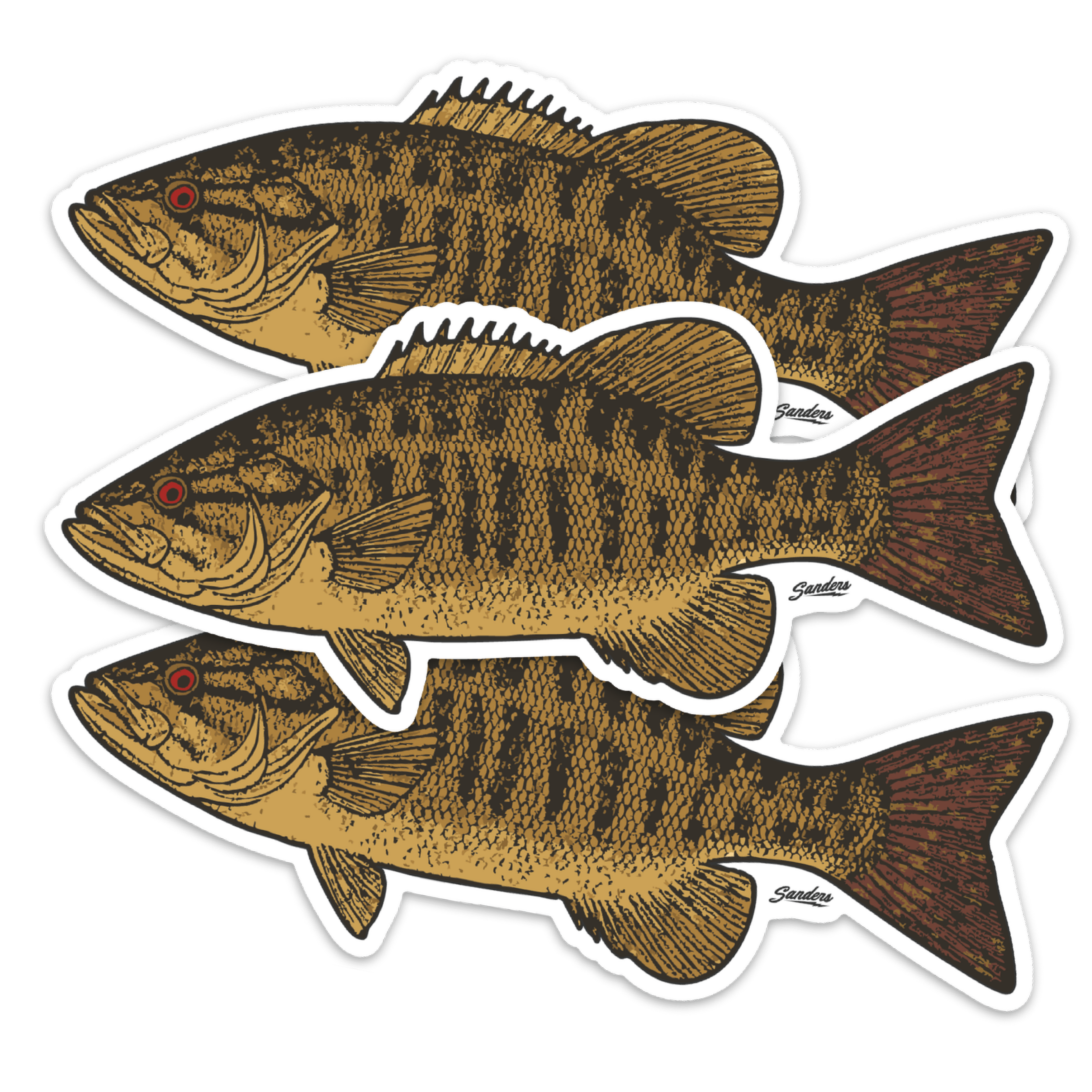 Smallmouth Bass Decal Sticker