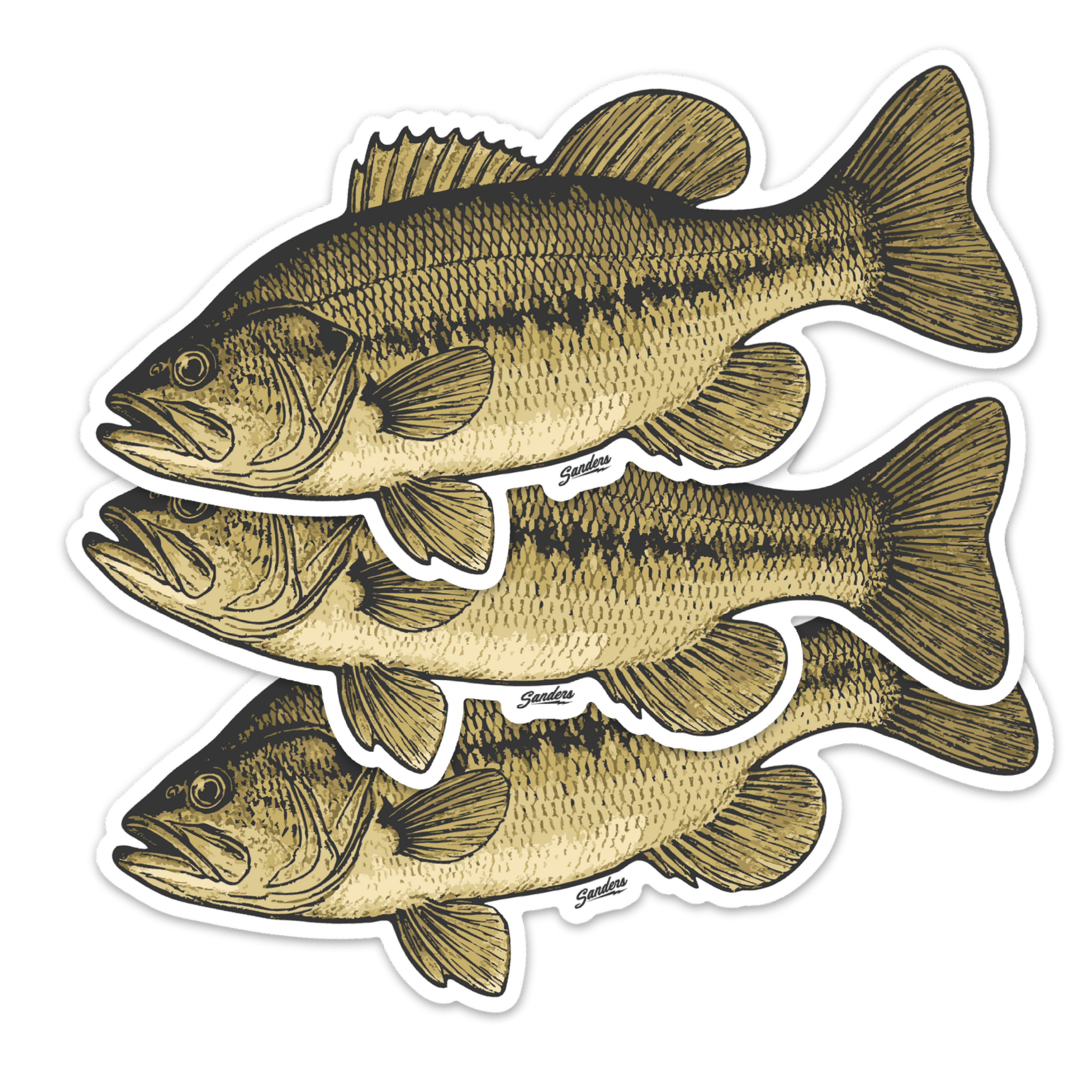 Largemouth Bass Decal Sticker