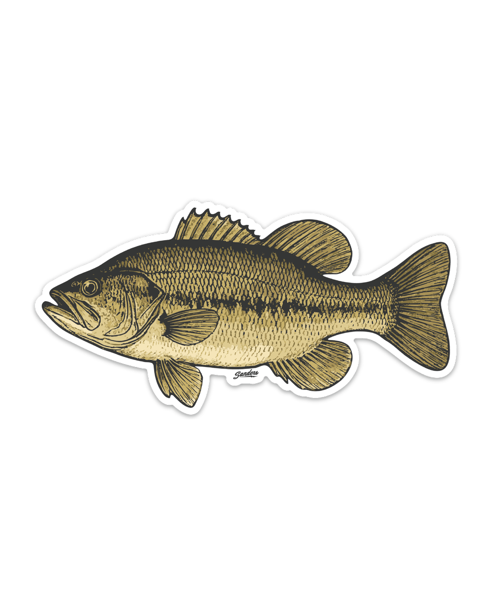 Largemouth Bass Decal Sticker