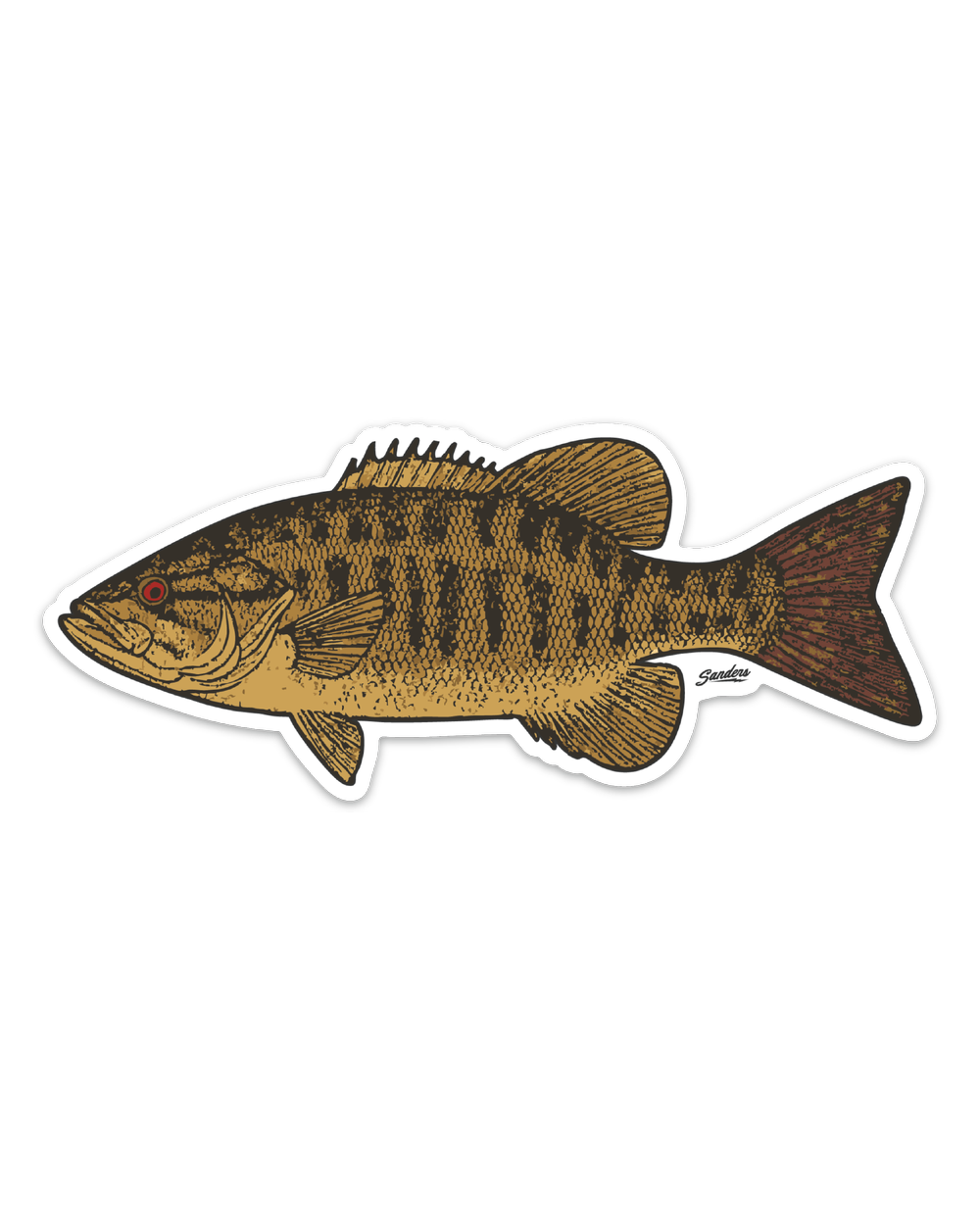 Smallmouth Bass Decal Sticker